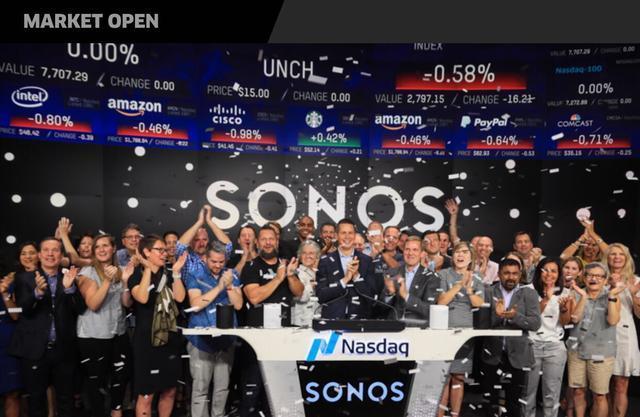 智能音箱Sonos上市首日市值暴漲至24億美元
