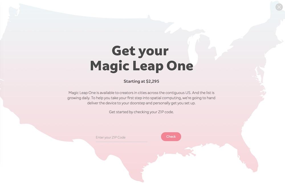 Magic Leap One 混合現(xiàn)實(shí)頭顯售價(jià)2295美元，即日發(fā)售